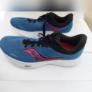 Mens Saucony Sneakers Ride/16 Hydro/Black sz 11.5 Awesome Condition